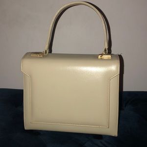Vintage cream colored handbag